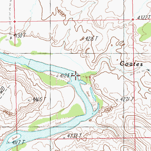 Topographic Map of Coach Creek, UT