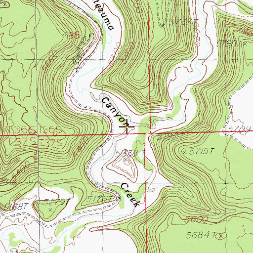 Topographic Map of Coal Bed Canyon, UT