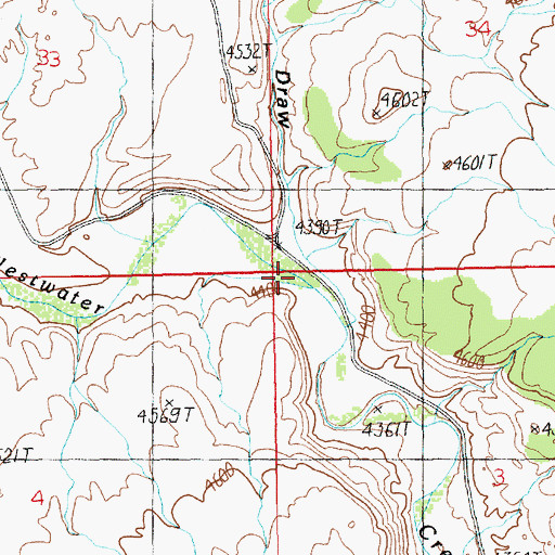Topographic Map of Coal Draw, UT