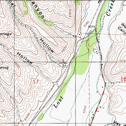 Topographic Map of Coal Hollow, UT