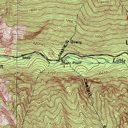 Topographic Map of Coalpit Gulch, UT