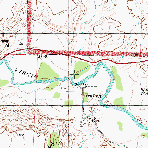 Topographic Map of Coalpits Wash, UT