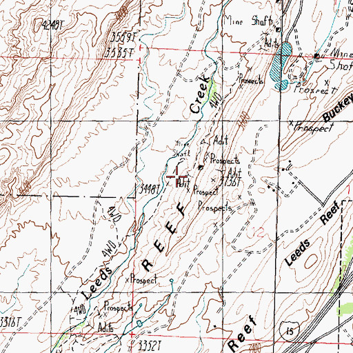 Topographic Map of Cobb Mine, UT