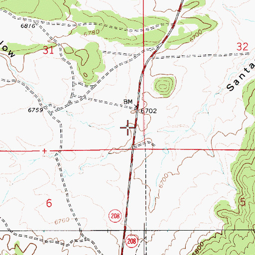 Topographic Map of Cockey Hollow, UT