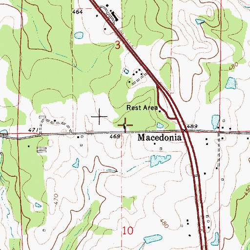 Topographic Map of Macedonia Church, AL