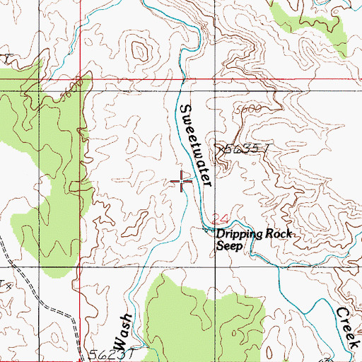 Topographic Map of Coleman Hollow Wash, UT