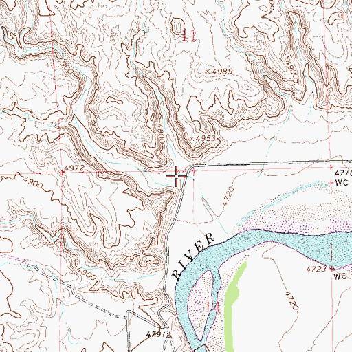Topographic Map of Collier Draw, UT