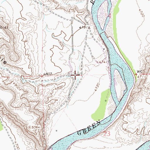 Topographic Map of Collier Hole, UT