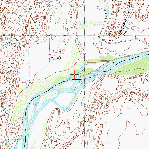 Topographic Map of Comb Wash, UT