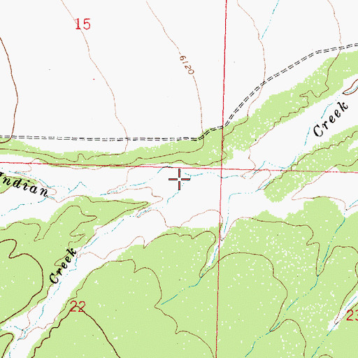 Topographic Map of Commissary Creek, UT
