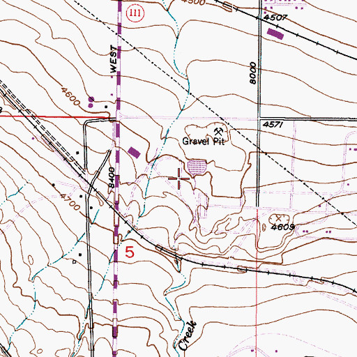 Topographic Map of Coon Creek, UT