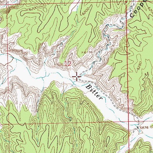 Topographic Map of Cooper Canyon, UT