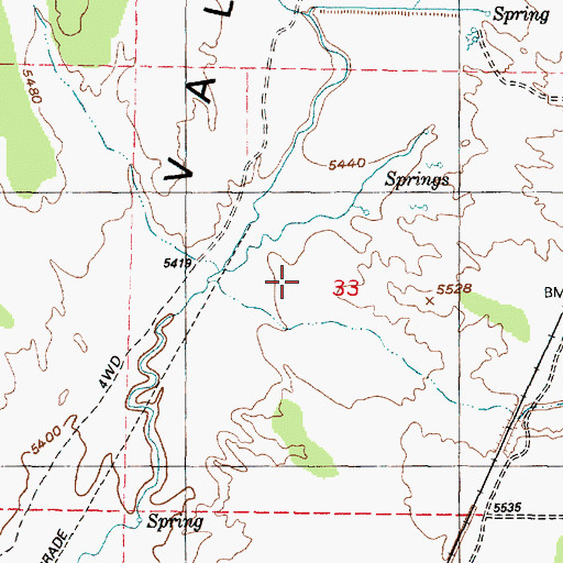 Topographic Map of Copperopolis Creek, UT
