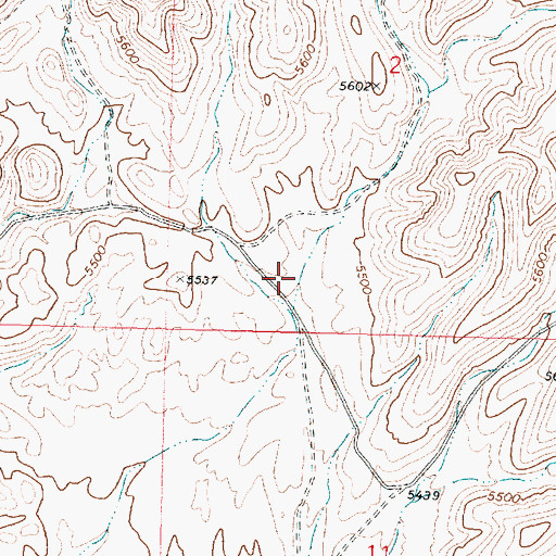 Topographic Map of Corral Canyon, UT