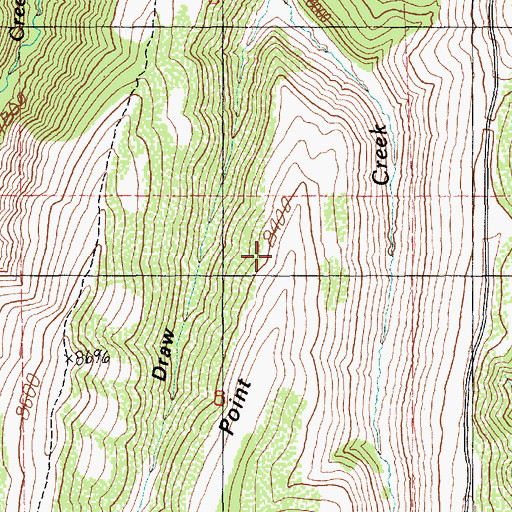 Topographic Map of Corral Canyon Point, UT