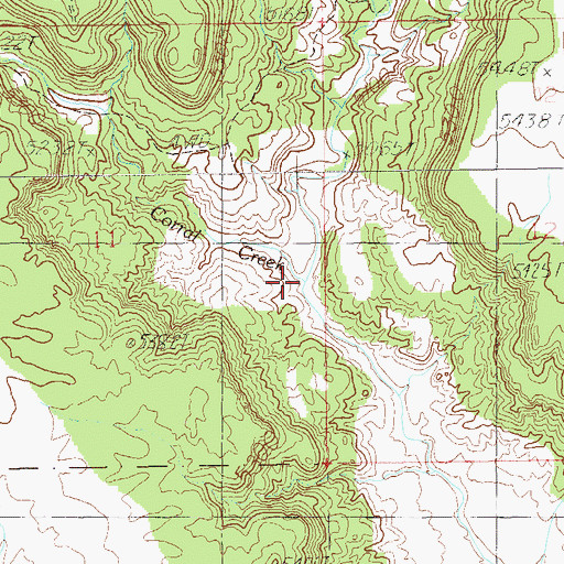 Topographic Map of Corral Creek, UT