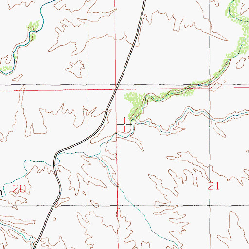 Topographic Map of Corral Wash, UT