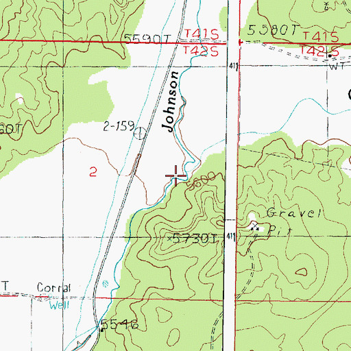 Topographic Map of Cottonwood Canyon, UT