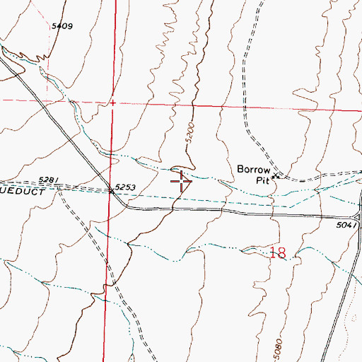 Topographic Map of Cottonwood Canyon, UT