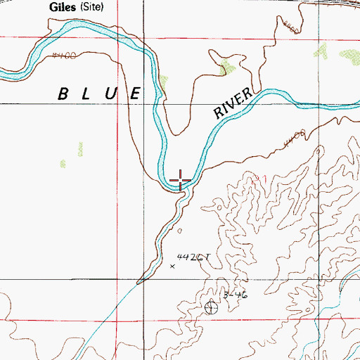 Topographic Map of Cottonwood Creek, UT