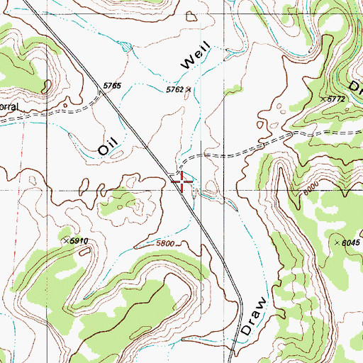Topographic Map of Cottonwood Draw, UT
