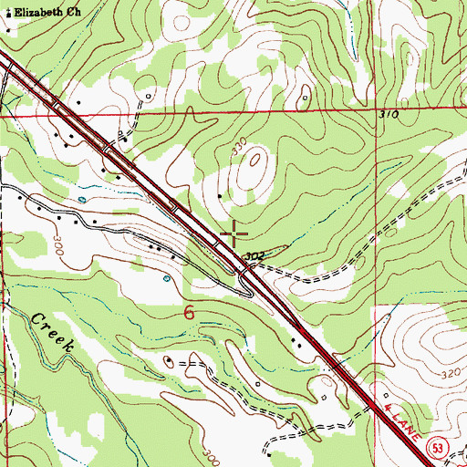 Topographic Map of McNear School (historical), AL