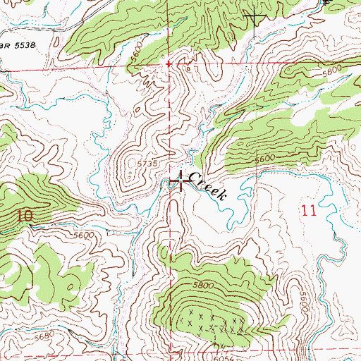 Topographic Map of Cottonwood Wash, UT