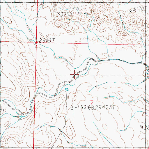 Topographic Map of Cottonwood Wash, UT