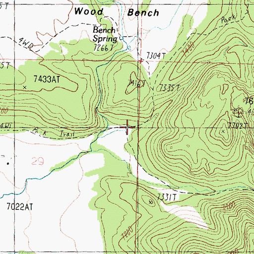 Topographic Map of Cougar Canyon, UT