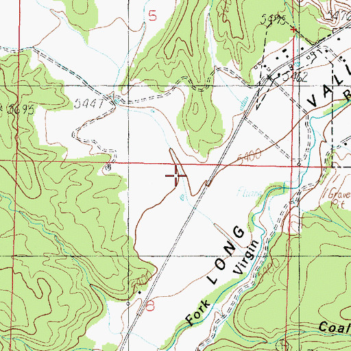 Topographic Map of Cove Canyon, UT