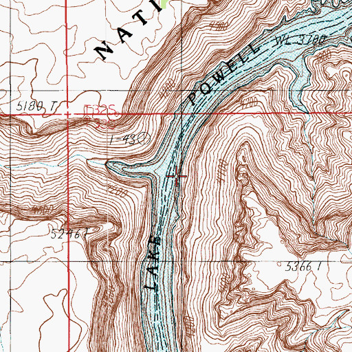Topographic Map of Cove Canyon, UT