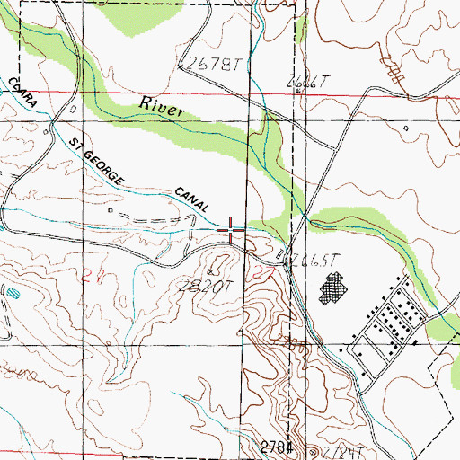 Topographic Map of Cove Wash, UT
