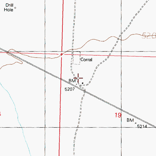 Topographic Map of Cow Camp Well, UT