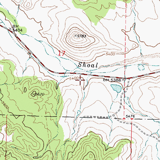 Topographic Map of Cow Hollow, UT