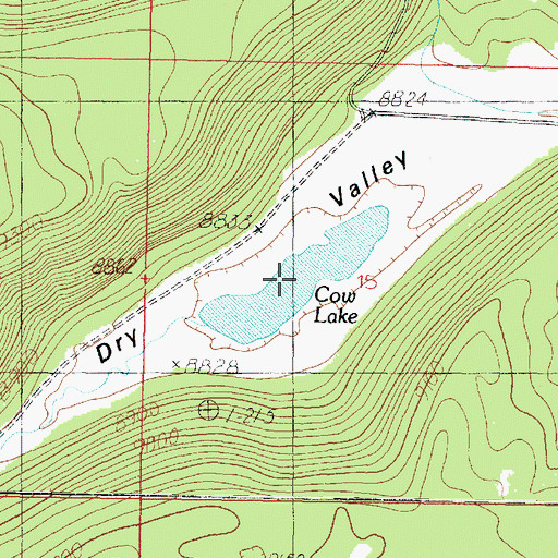 Topographic Map of Cow Lake, UT