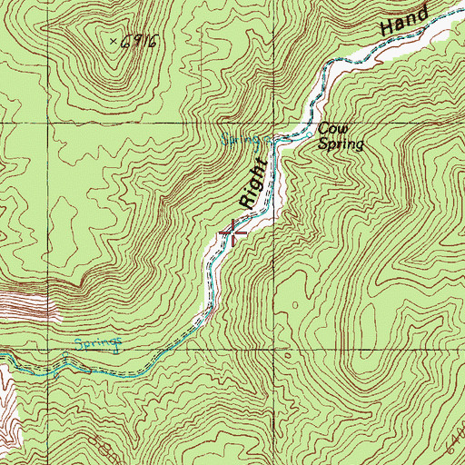 Topographic Map of Cow Spring, UT