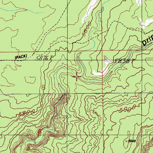 Topographic Map of Cow Tank, UT