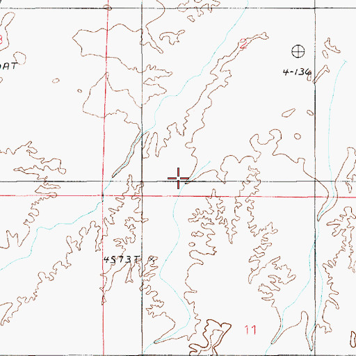Topographic Map of Cow Wash, UT