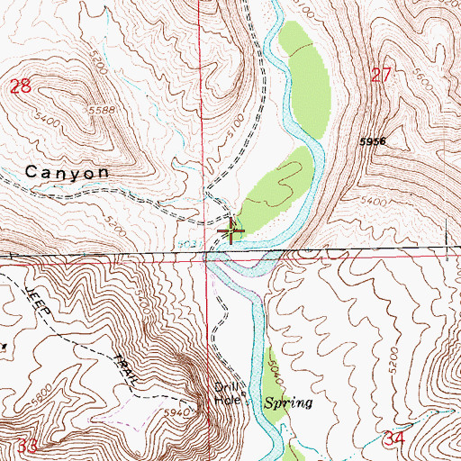 Topographic Map of Cowboy Canyon, UT
