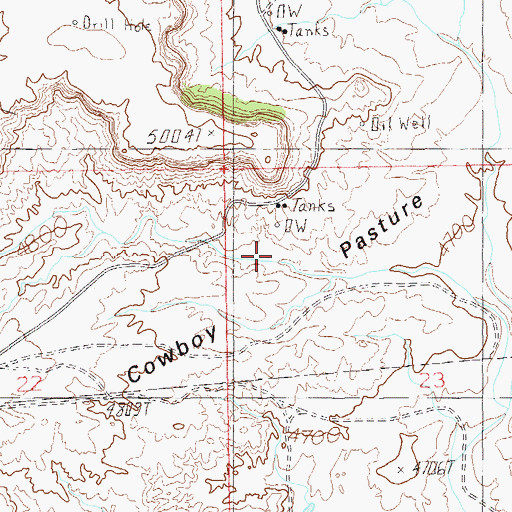 Topographic Map of Cowboy Pasture, UT
