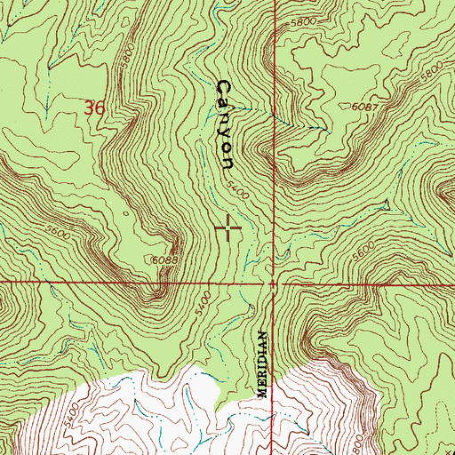 Topographic Map of Coyote Canyon, UT