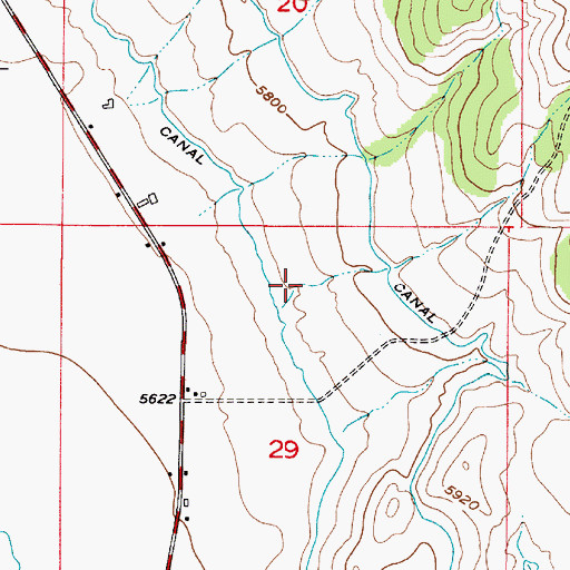 Topographic Map of Coyote Canyon, UT