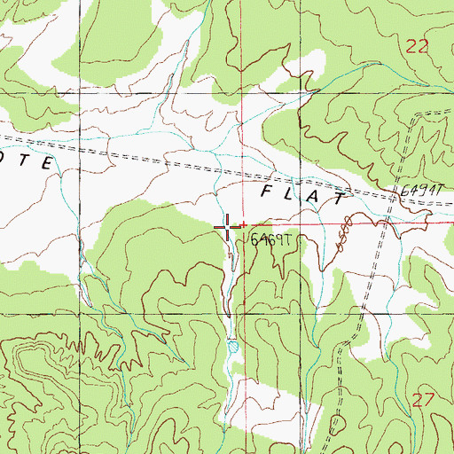 Topographic Map of Coyote Flat, UT