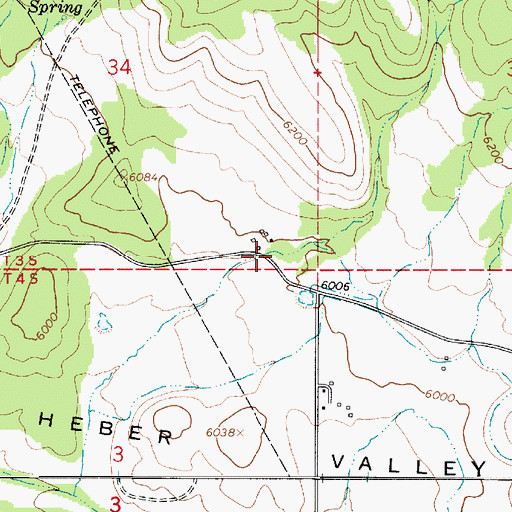 Topographic Map of Coyote Hollow, UT