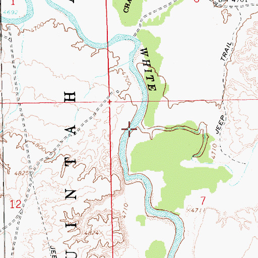 Topographic Map of Coyote Wash, UT