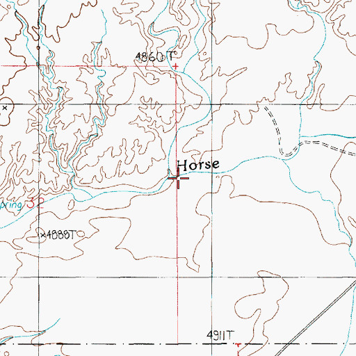 Topographic Map of Crack Canyon, UT