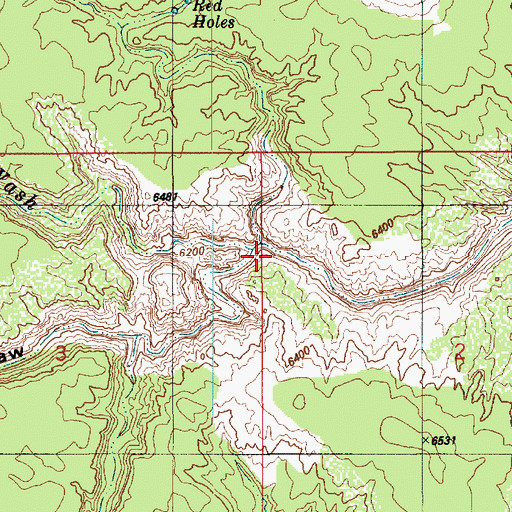 Topographic Map of Crawford Draw, UT