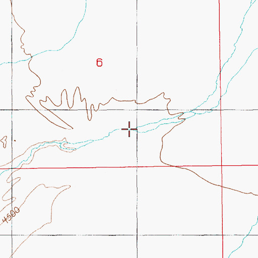 Topographic Map of Crescent Wash, UT
