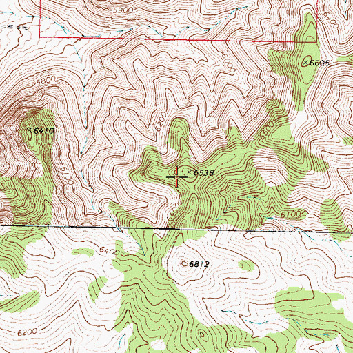 Topographic Map of Cricket Mountains, UT