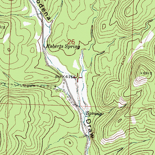 Topographic Map of Crook Canyon, UT